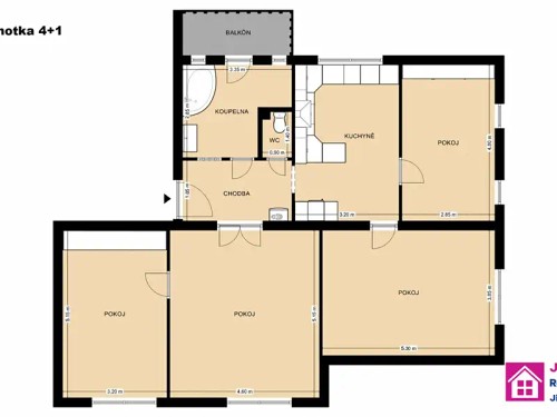 Prodej bytu 4+1 105 m²