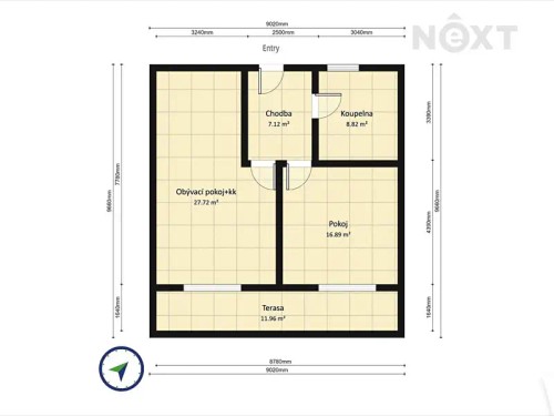 Prodej bytu 2+kk 62 m²