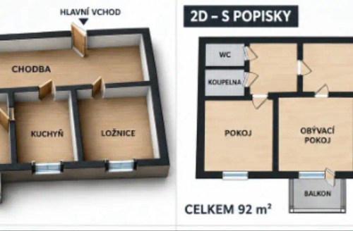Prodej bytu 3+1 92 m²