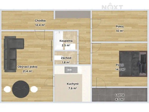Prodaný byt 3+1 73 m²