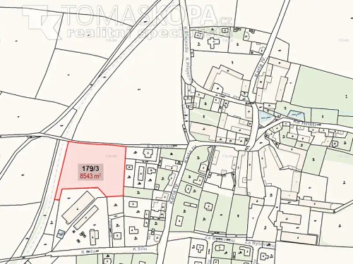 Prodej stavebního pozemku 8543 m²