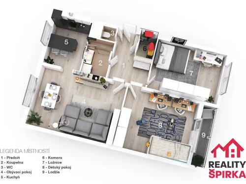 Prodaný byt 3+1 82 m²