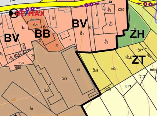 Prodej stavebního pozemku 1216 m²