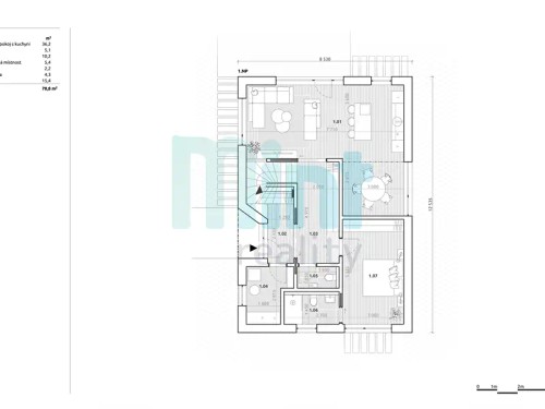 Prodej projektu 144 m², pozemek 1310 m²