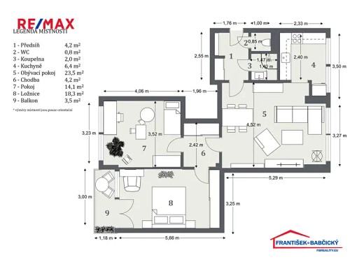 Prodej bytu 3+1 73 m²