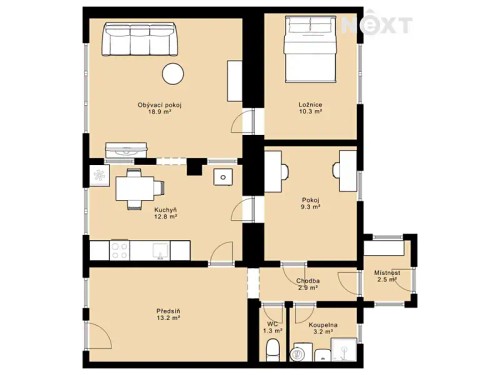 Prodej domu 74 m², pozemek 607 m²