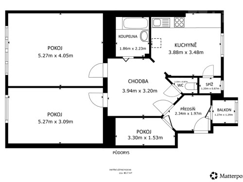Prodaný  byt 2+1 78 m²
