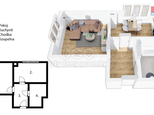 Prodaný  byt 1+1 35 m²