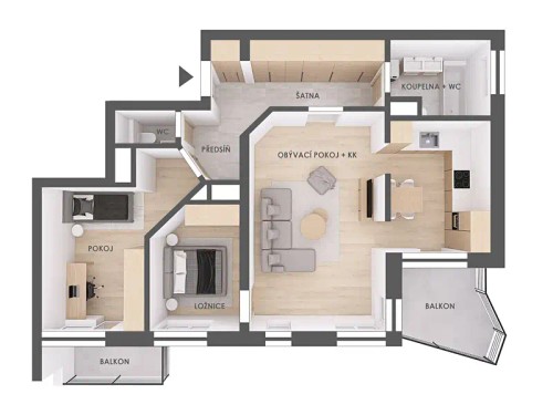 Prodej bytu 3+kk 94 m²