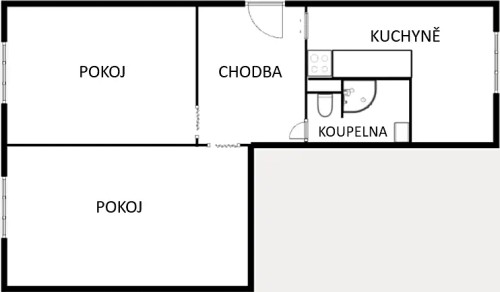Prodaný byt 2+1 59 m²