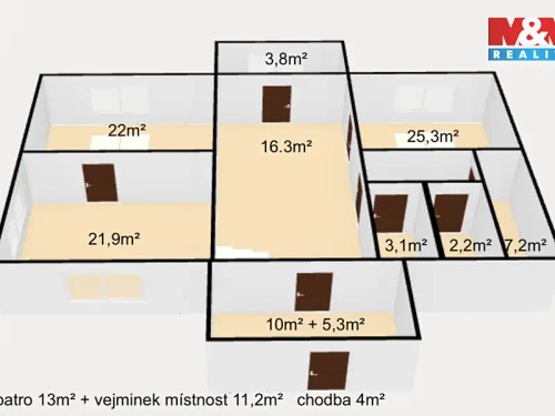 Prodaný dům 140 m², pozemek 721 m²