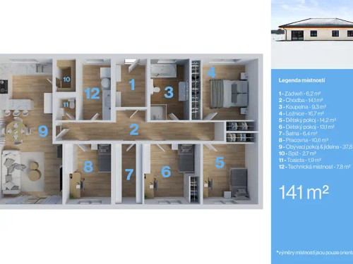 Prodej domu 141 m², pozemek 1092 m²