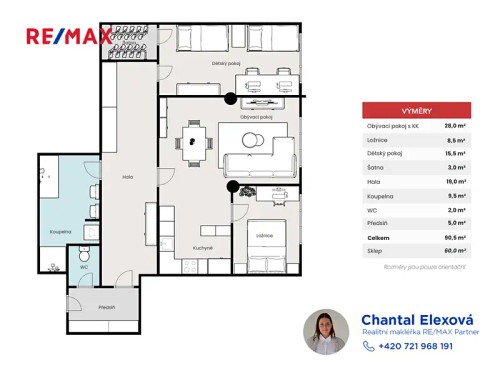 Prodej bytu 3+kk 94 m²