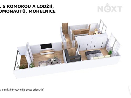 Prodej bytu 2+1 56 m²