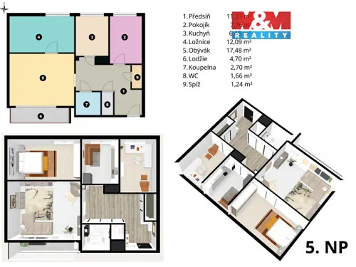 Prodaný byt 3+1 66 m²