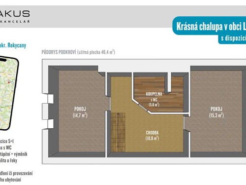 Prodej chalupy 141 m², pozemek 342 m²