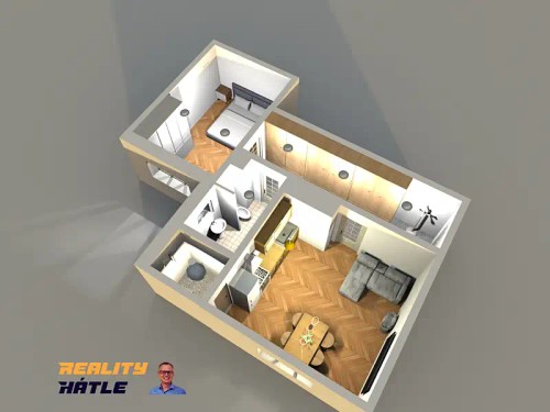 Prodaný  byt 2+kk 59 m²