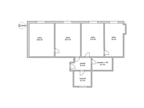 Prodaný  byt 4+1 94 m²