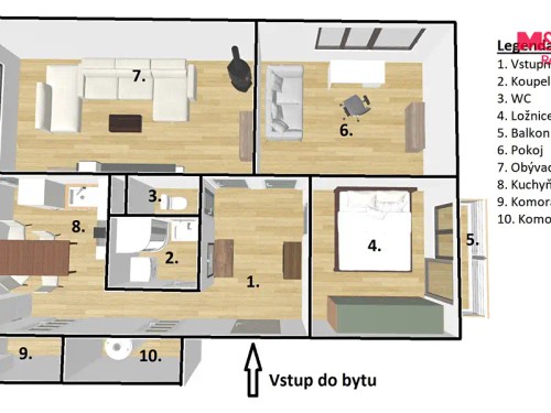 Prodej bytu 3+1 75 m²