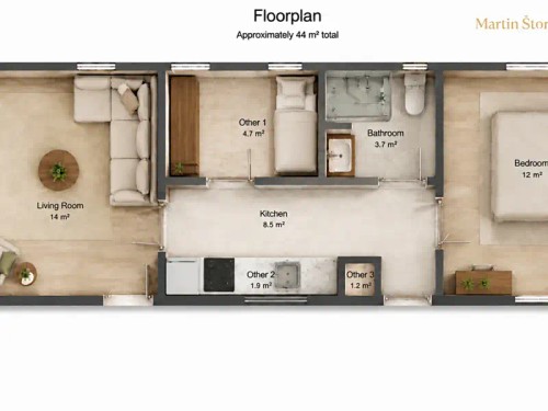 Prodej chaty 64 m², pozemek 663 m²