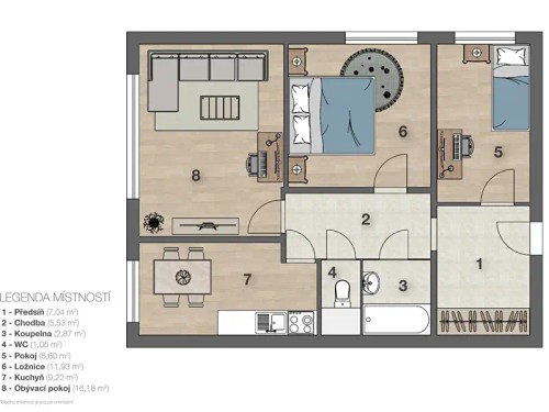 Prodaný byt 3+1 64 m²