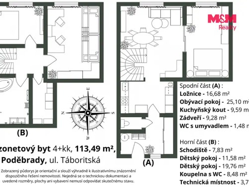 Prodej bytu 4+kk 113 m²