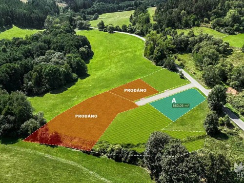 Prodej stavebního pozemku 864 m²