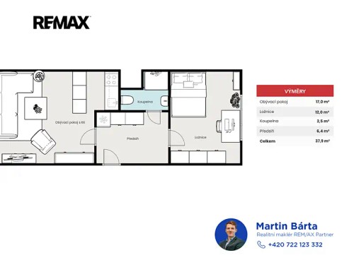 Prodej bytu 2+kk 41 m²
