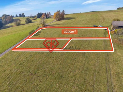 Prodej stavebního pozemku 3200 m²