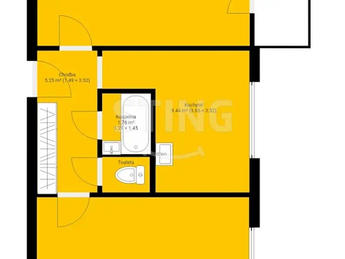 Prodej bytu 2+1 54 m²