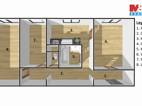 Prodaný byt 3+1 65 m²