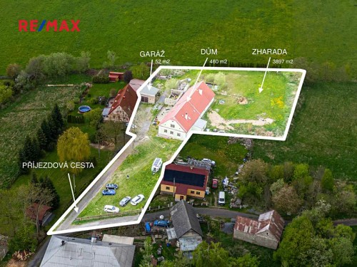 Prodej chalupy 460 m², pozemek 4142 m²