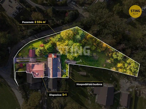 Prodej domu 200 m², pozemek 2554 m²