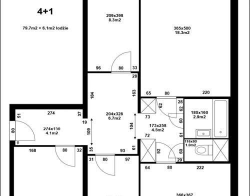 Prodaný byt 4+1 80 m²