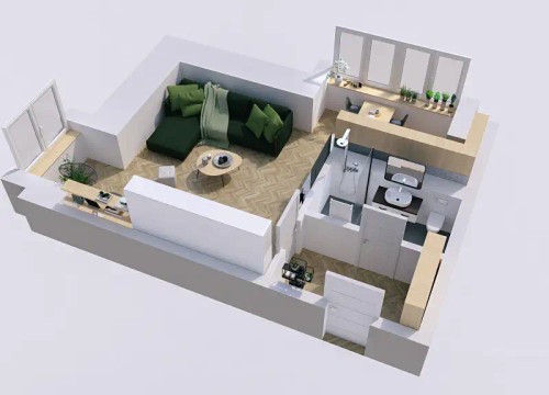 Prodej bytu 2+kk 44 m²