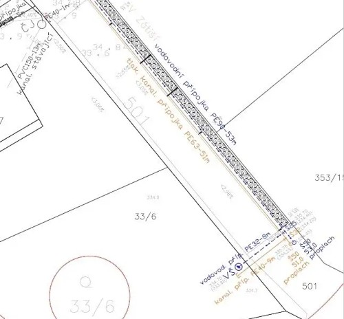 Prodej stavebního pozemku 1045 m²