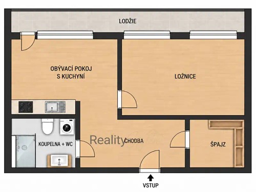 Prodej bytu 1+1 41 m²