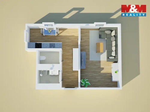 Prodej bytu 1+1 44 m²