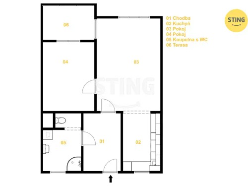 Prodej bytu 2+kk 54 m²