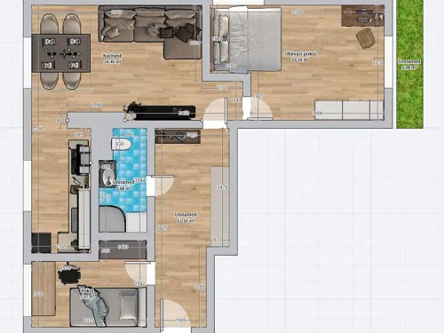Prodaný byt 3+kk 62 m²