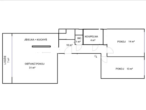 Prodaný  byt 3+kk 75 m²