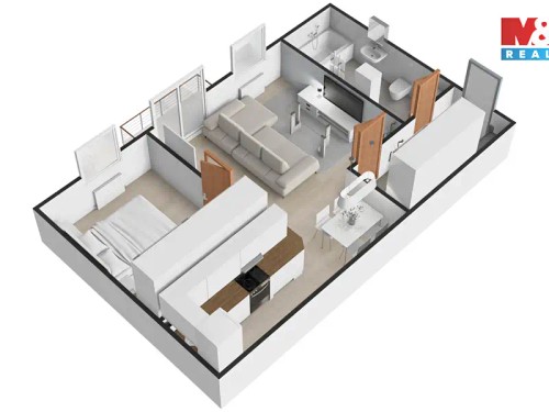 Prodaný byt 2+kk 57 m²