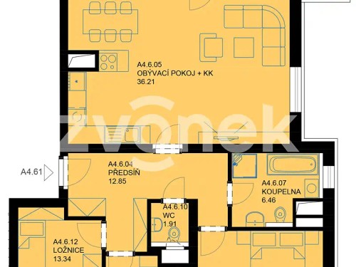 Prodej bytu 4+kk 93 m²