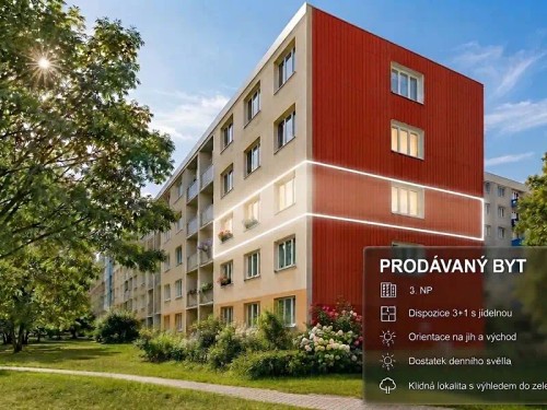 Prodej bytu 3+1 70 m²