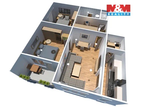 Prodaný byt 3+1 68 m²