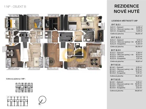 Prodej bytu 2+kk 40 m²