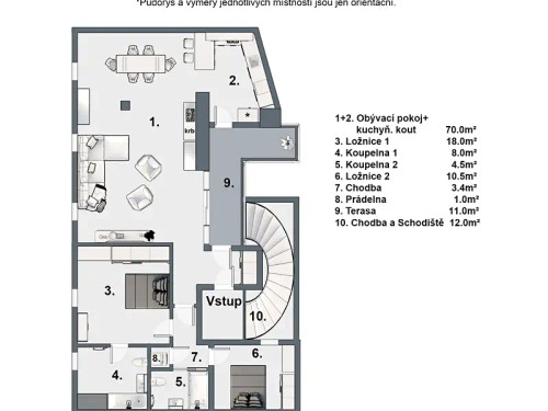 Prodej bytu 3+kk 135 m²