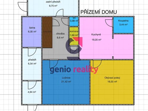Prodej domu 127 m², pozemek 1035 m²