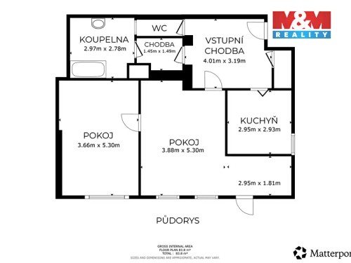 Prodaný byt 2+1 73 m²
