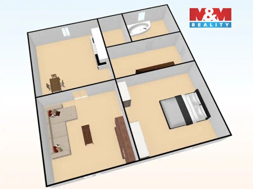 Prodaný byt 2+1 47 m²